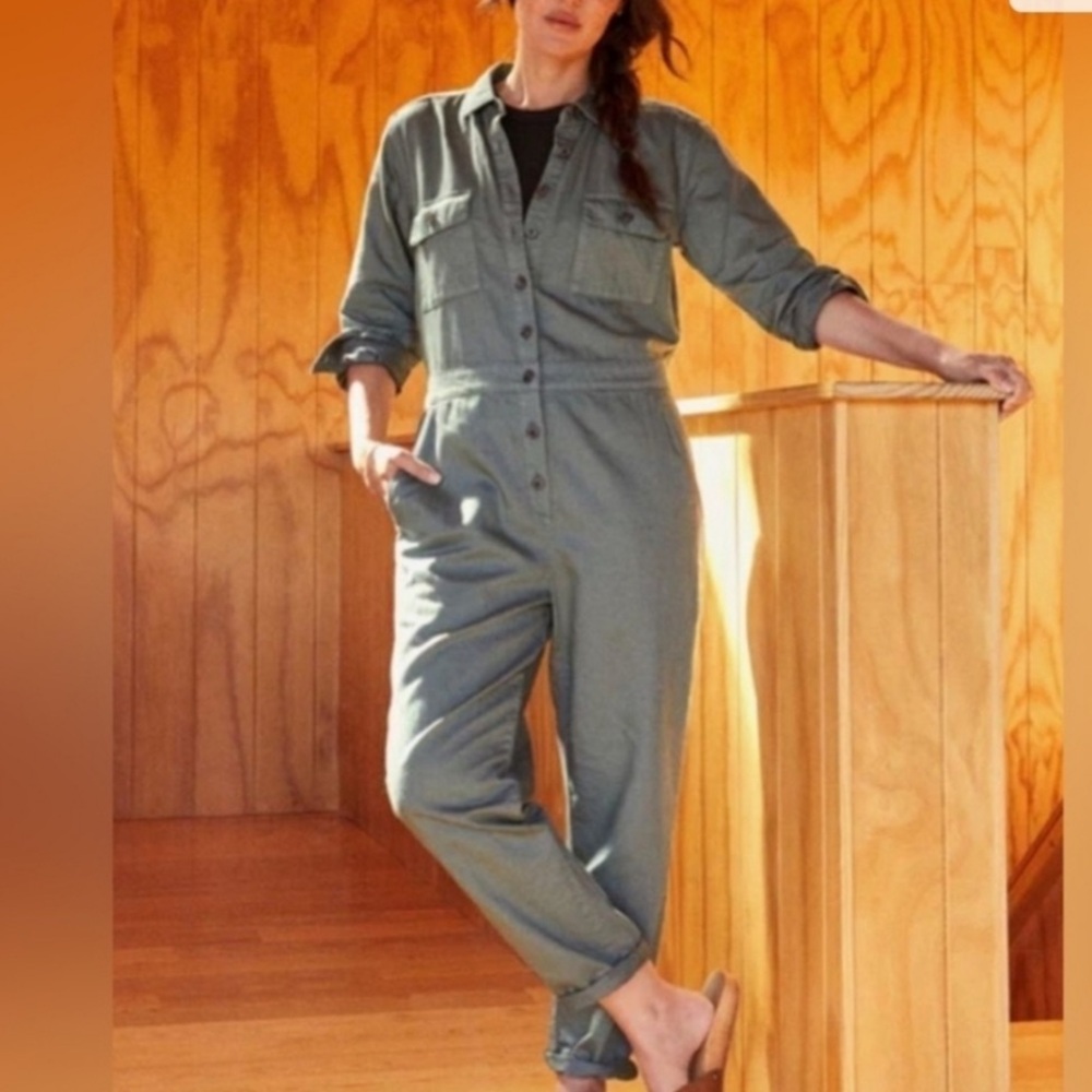 Outerknown jumpsuit in olive green